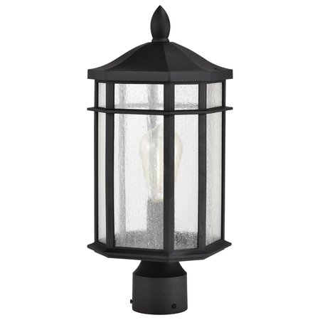 NUVO Raiden Outdoor Post Lantern 1 Light Matte Black Finish 60/5758